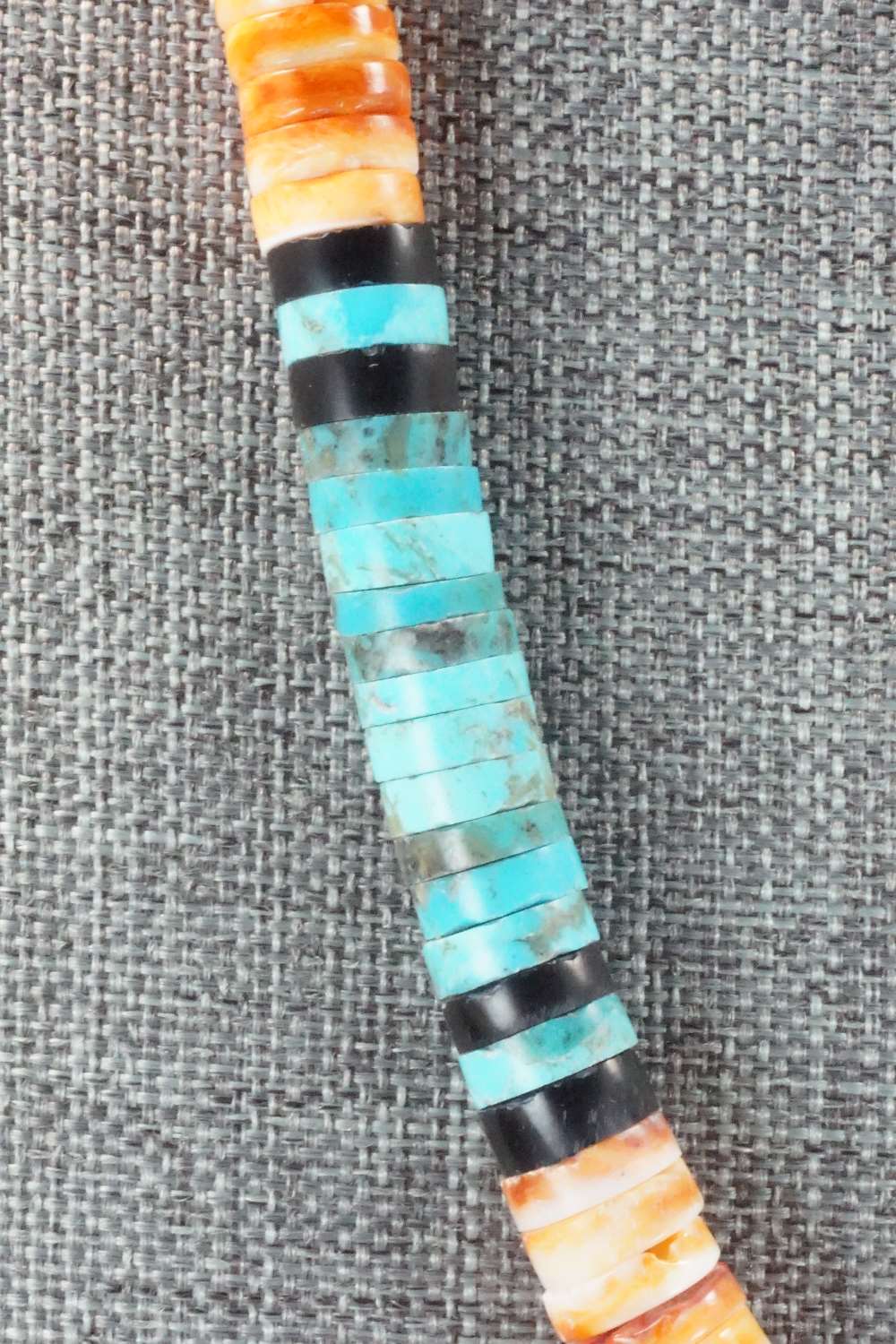 Spiny Oyster & Turquoise Necklace - Lupe Lovato