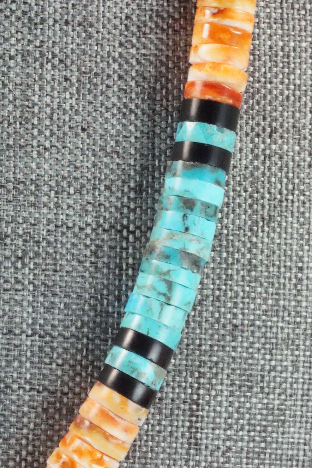 Spiny Oyster & Turquoise Necklace - Lupe Lovato