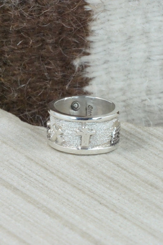 Sterling Silver Ring - Roger John - Size 6.5