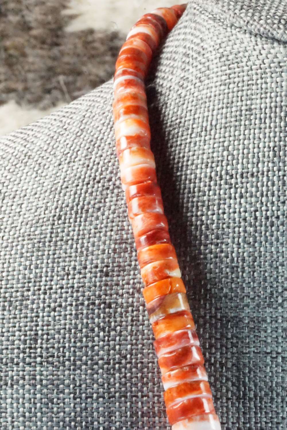 Spiny Oyster & Turquoise Necklace - Lupe Lovato
