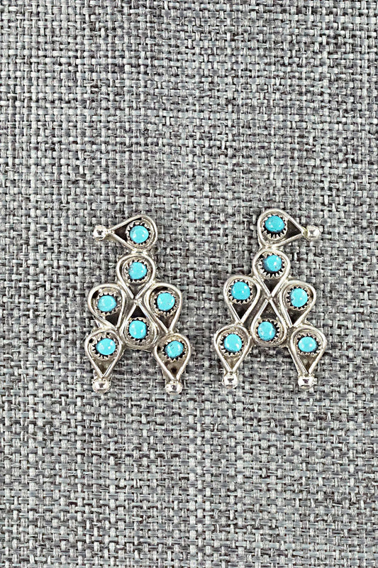 Turquoise & Sterling Silver Earrings - Waylon Johnson