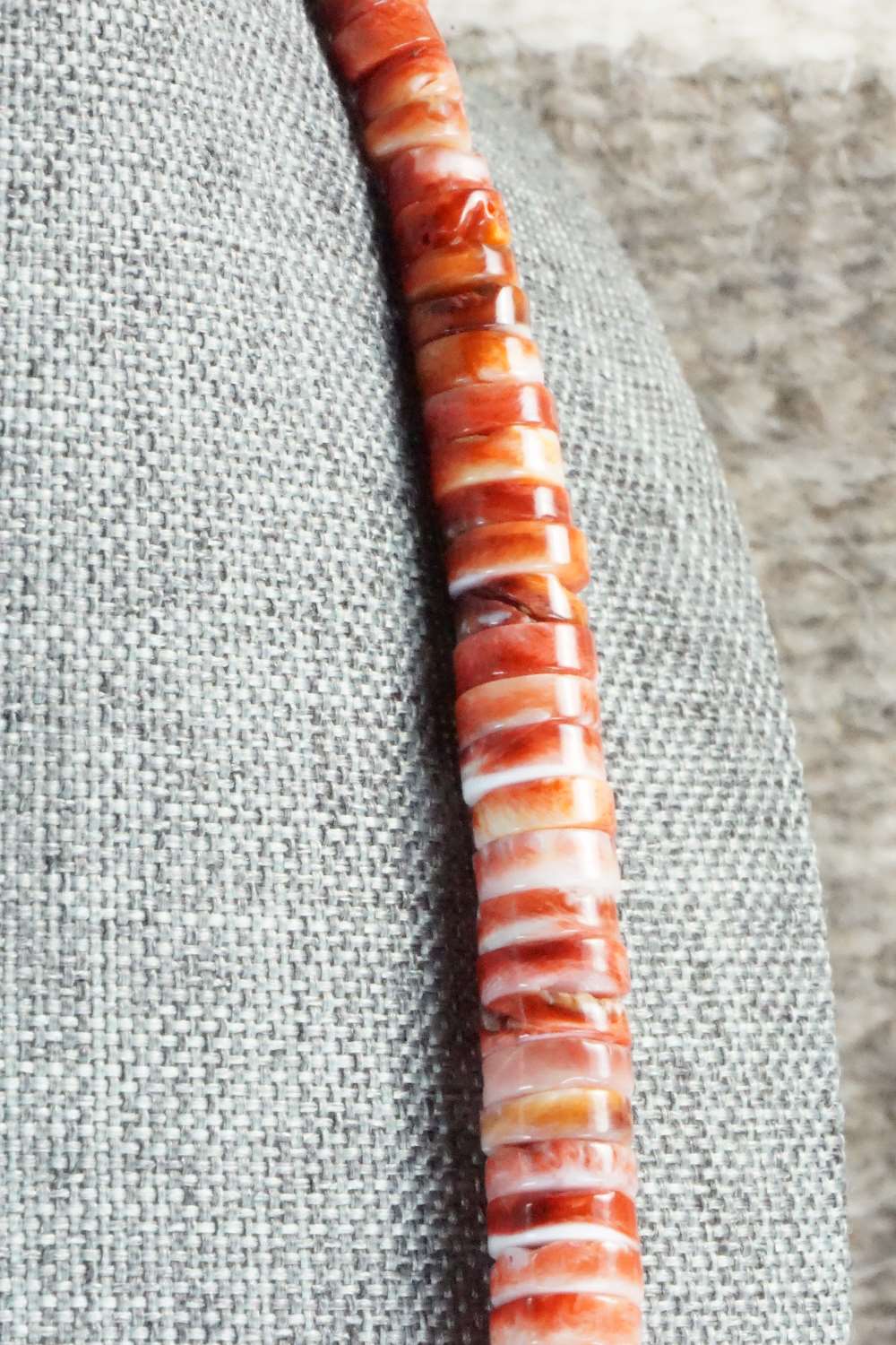 Spiny Oyster & Turquoise Necklace - Lupe Lovato