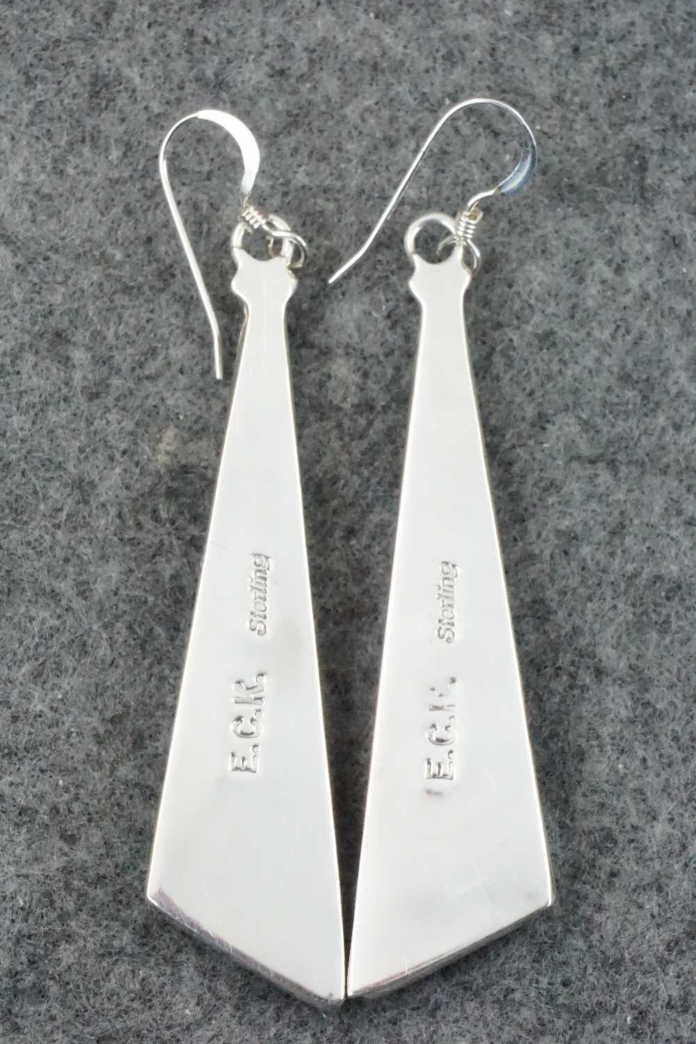 Multi Stone & Sterling Silver Inlay Earrings - Cleo Kallestewa