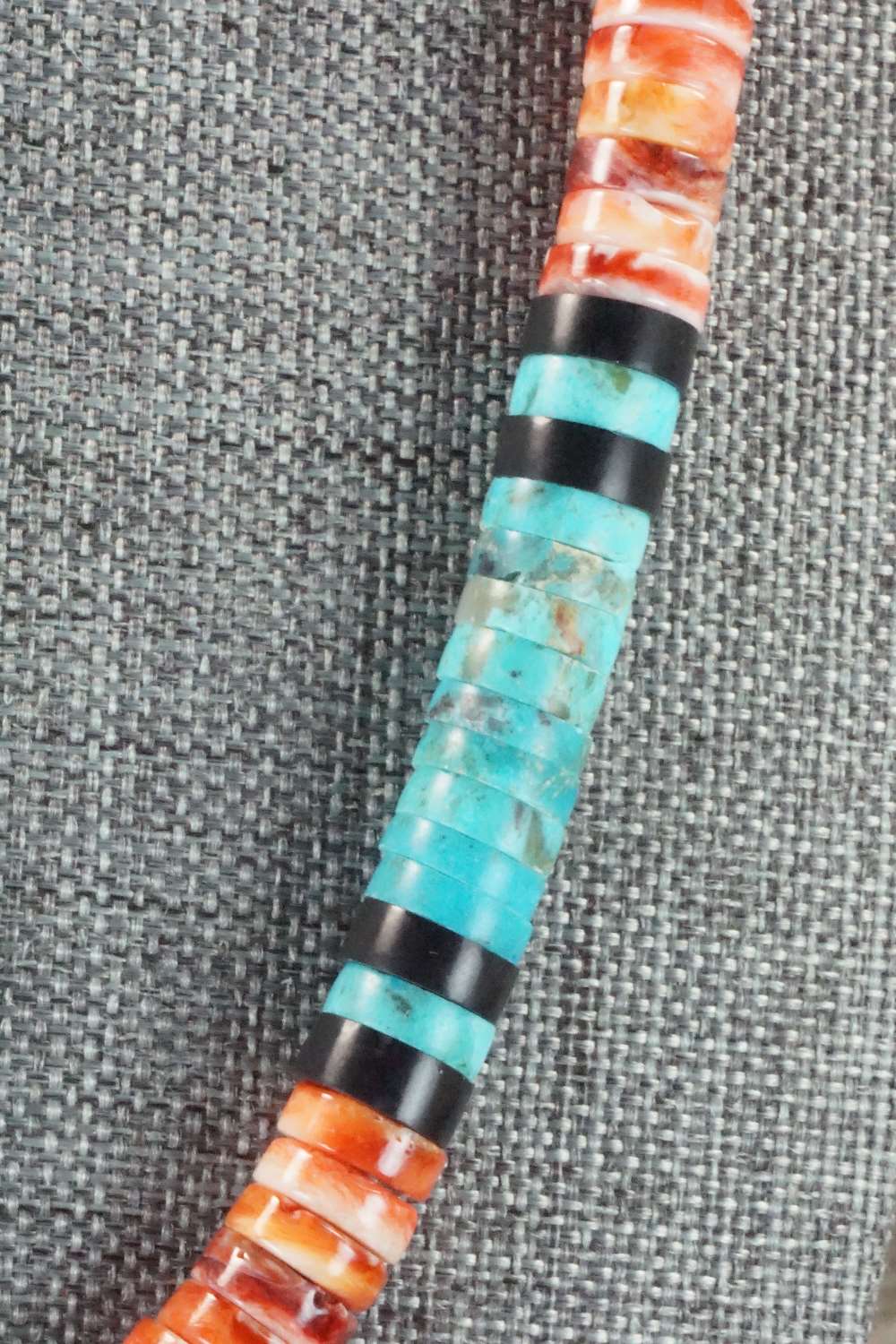 Spiny Oyster & Turquoise Necklace - Lupe Lovato