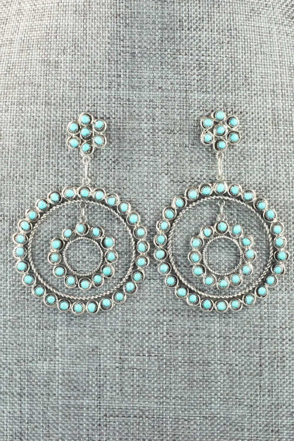 Turquoise & Sterling Silver Earrings - Waylon Johnson