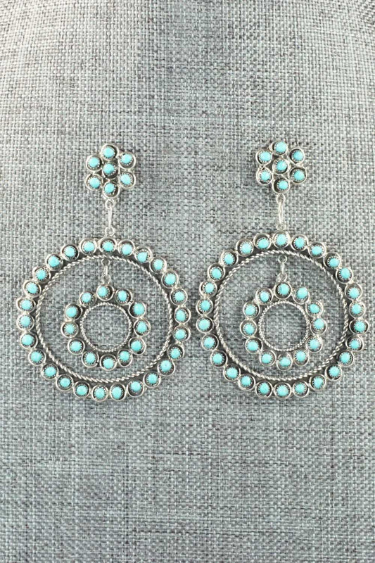 Turquoise & Sterling Silver Earrings - Waylon Johnson