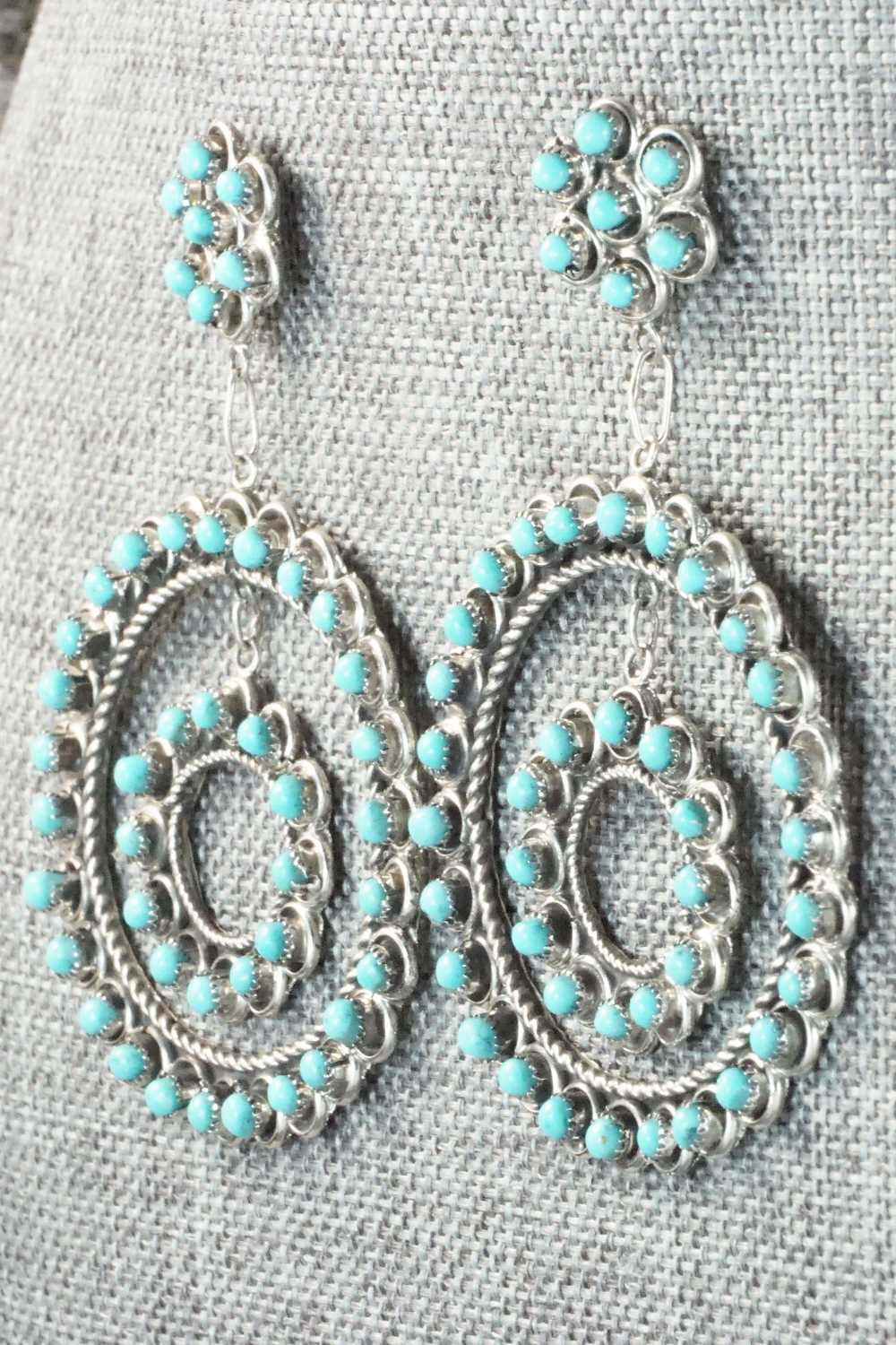 Turquoise & Sterling Silver Earrings - Waylon Johnson