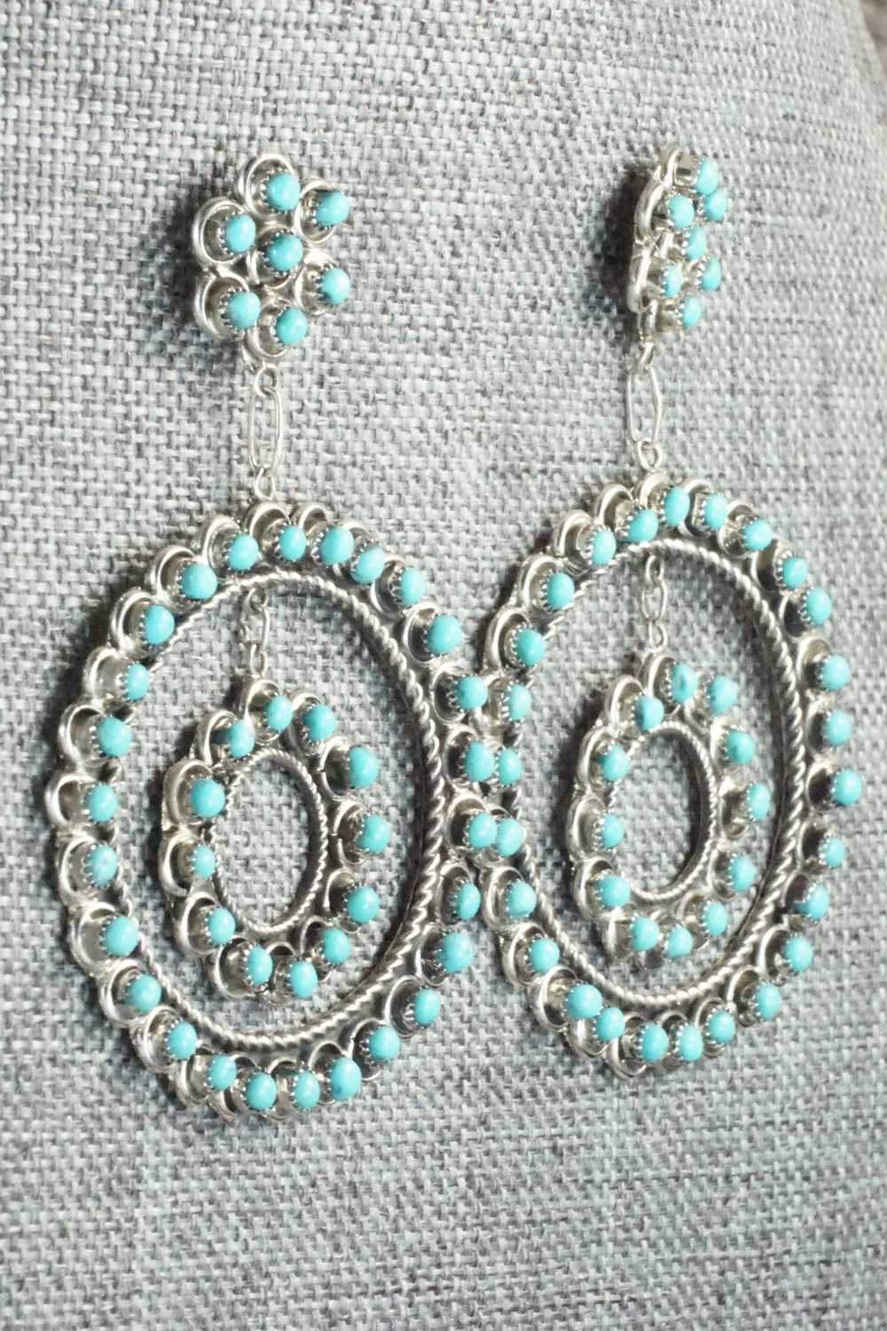 Turquoise & Sterling Silver Earrings - Waylon Johnson