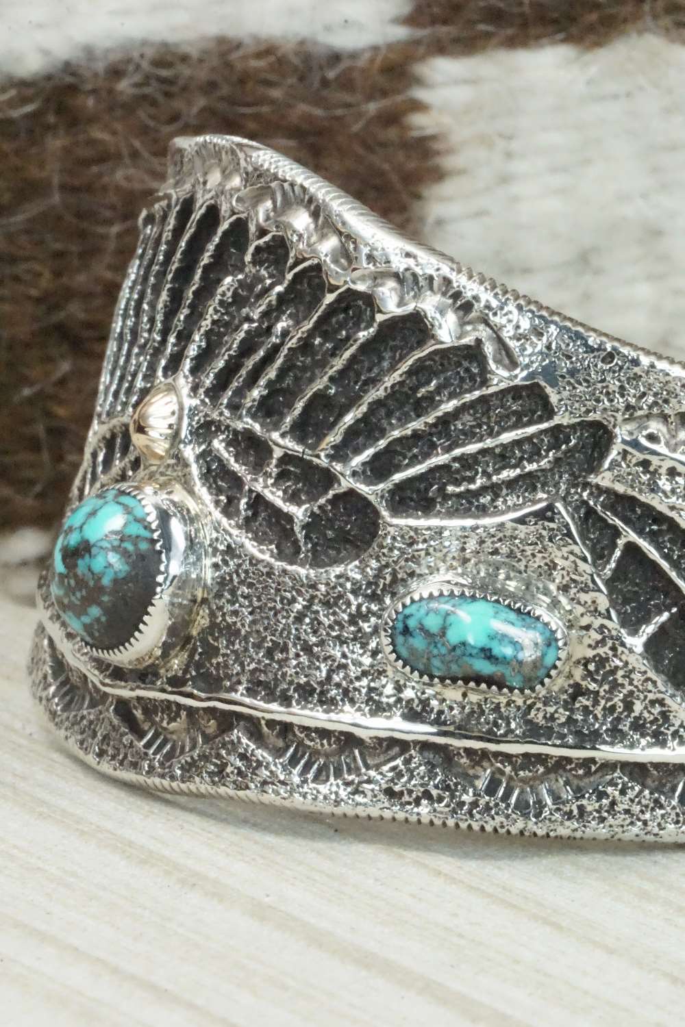 Turquoise & Sterling Silver Bracelet - Delbert Arviso