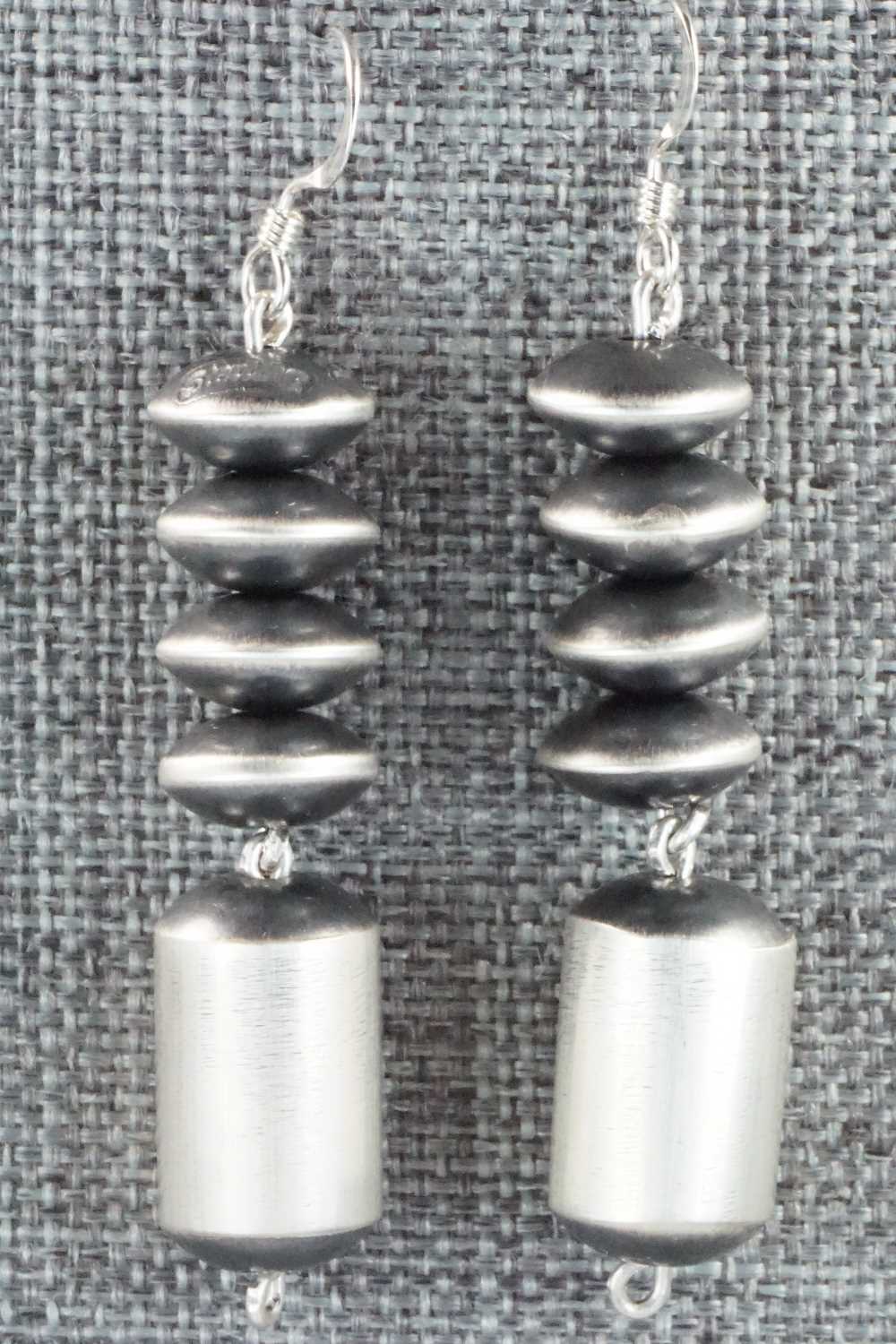 Sterling Silver Navajo Pearl Earrings - Preston Haley