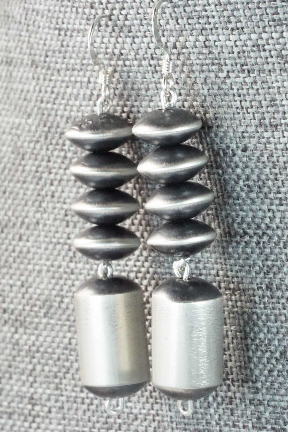 Sterling Silver Navajo Pearl Earrings - Preston Haley