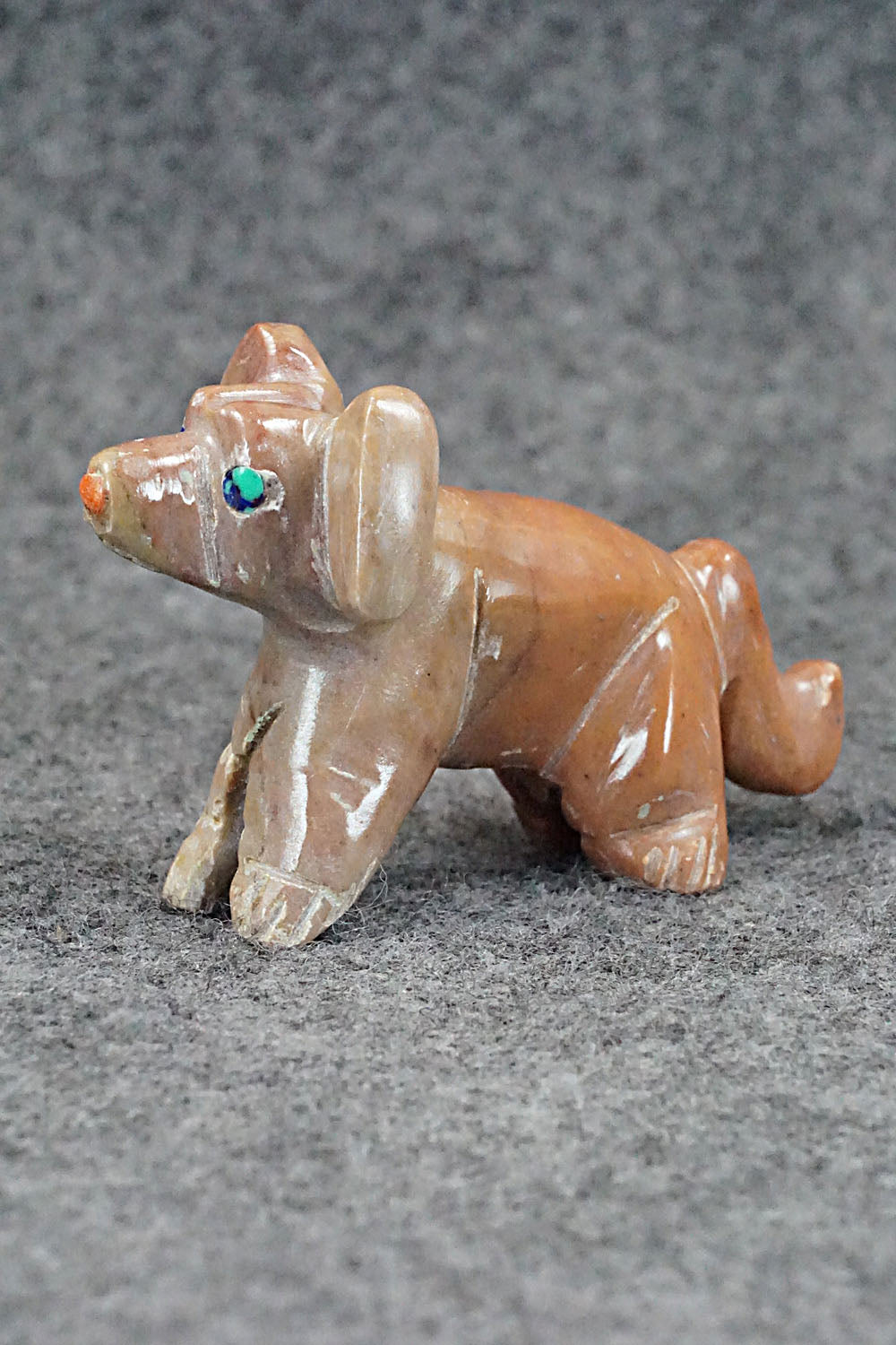Dog Zuni Fetish Carving - Louise Ponchuella