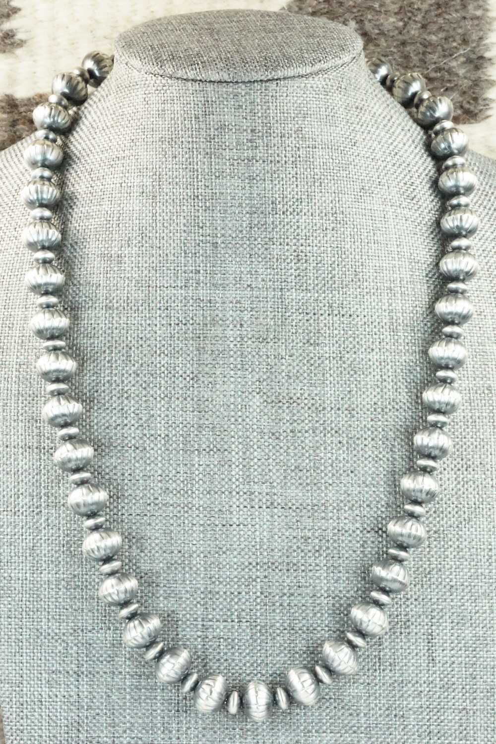 Sterling Silver Navajo Pearl Necklace - Tonisha Haley
