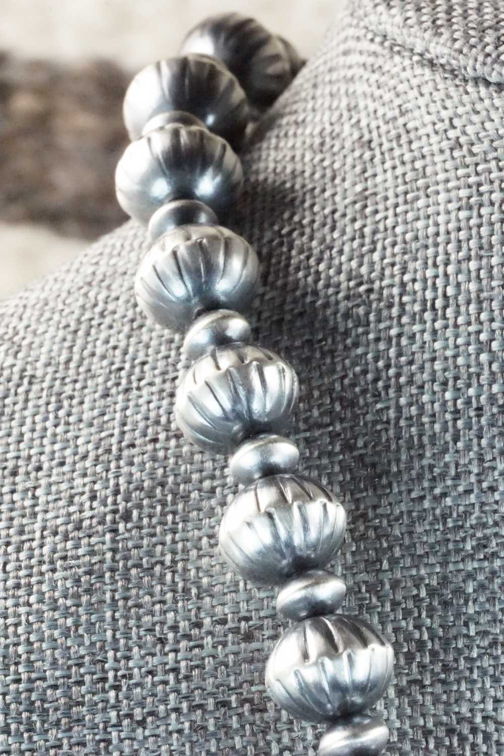 Sterling Silver Navajo Pearl Necklace - Tonisha Haley