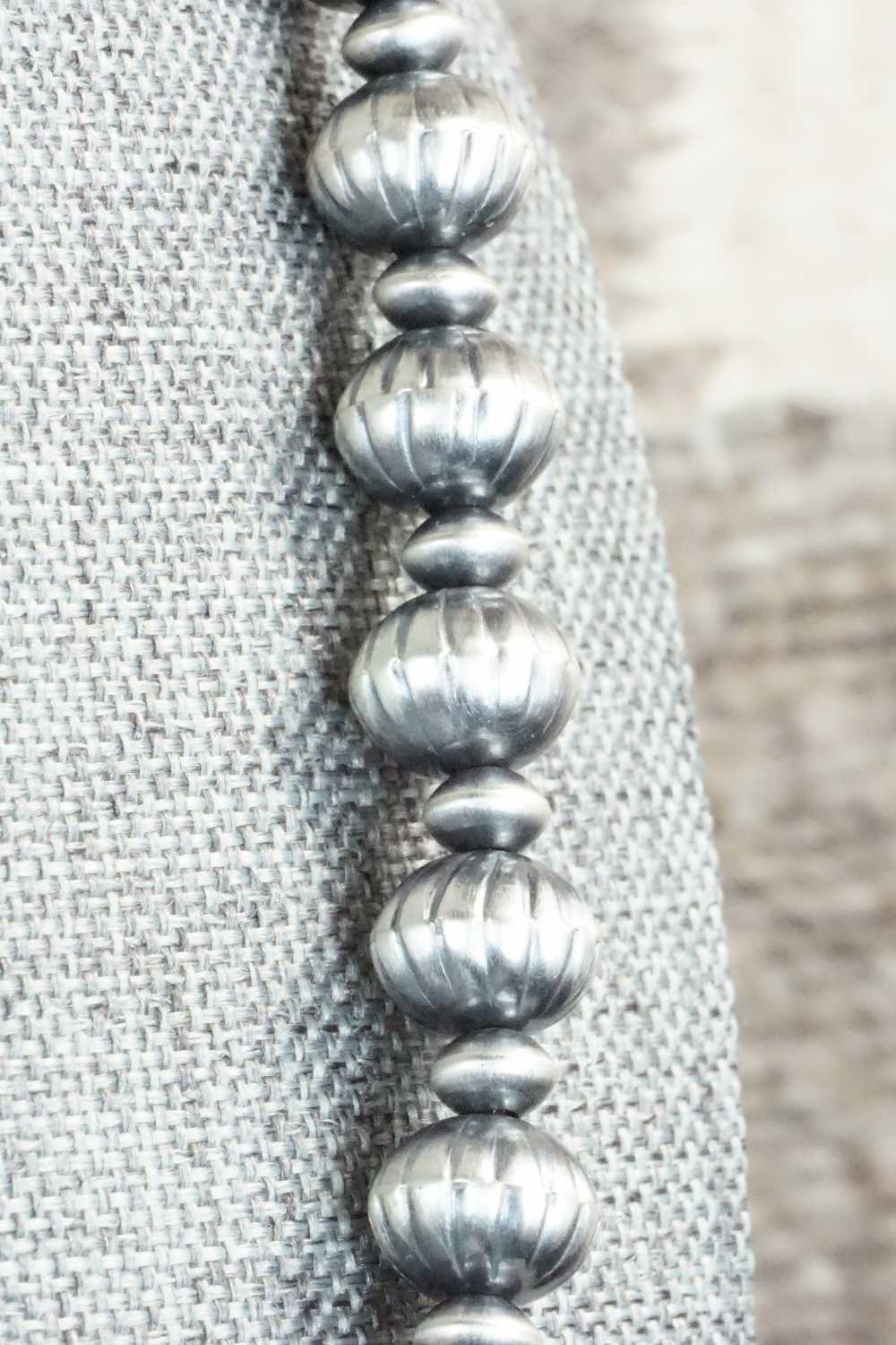 Sterling Silver Navajo Pearl Necklace - Tonisha Haley