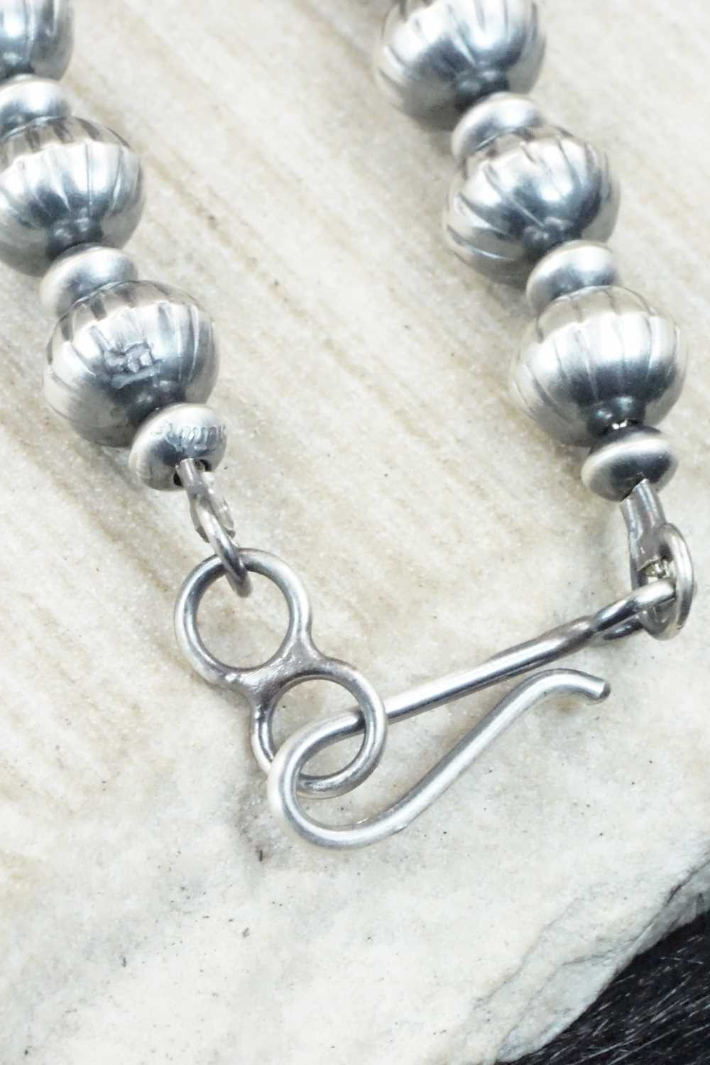 Sterling Silver Navajo Pearl Necklace - Tonisha Haley