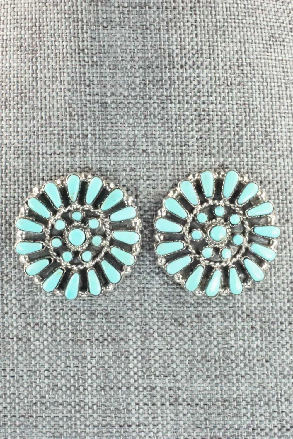 Turquoise & Sterling Silver Earrings - Marcine Stead