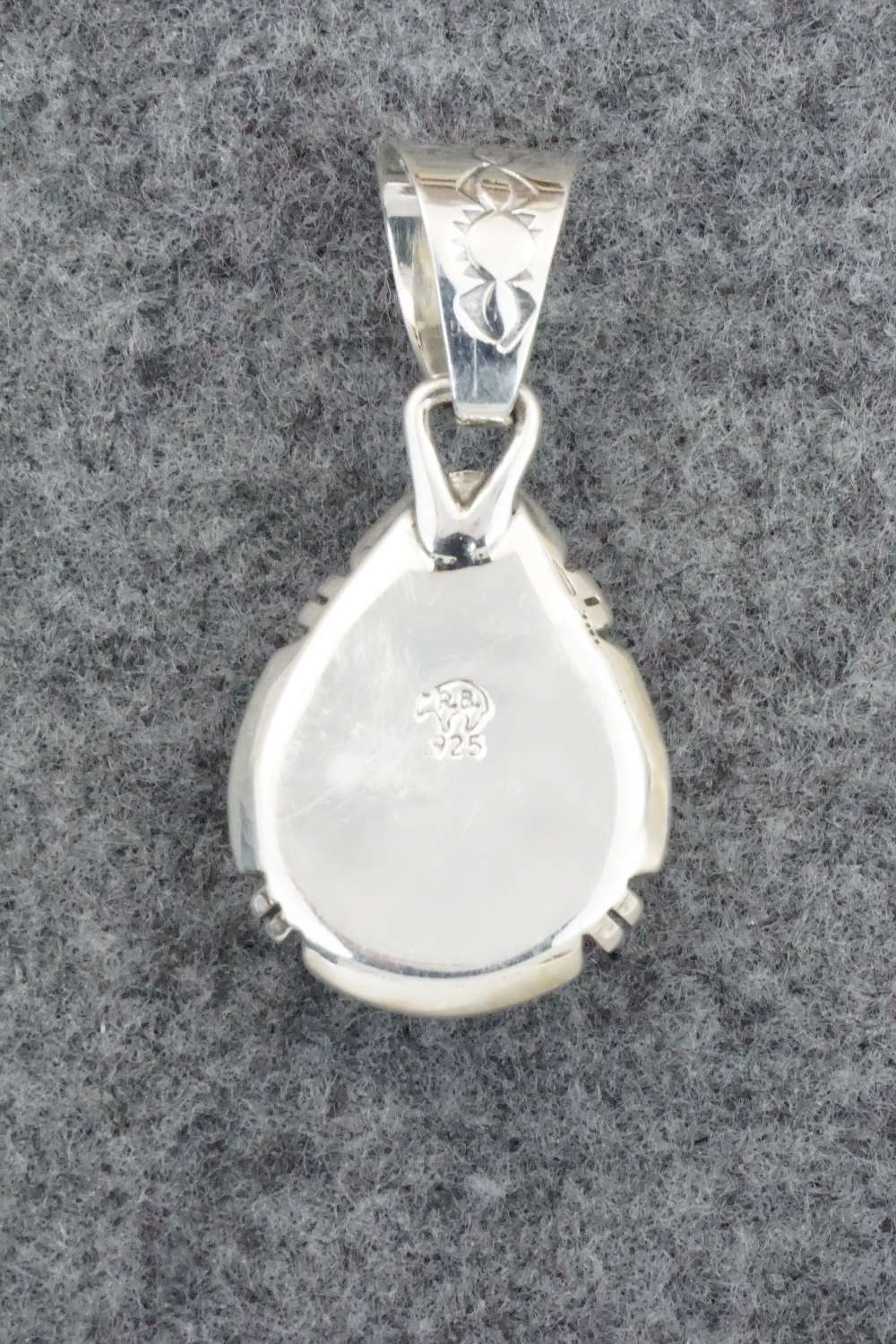 Spiny Oyster & Sterling Silver Pendant - Samuel Yellowhair