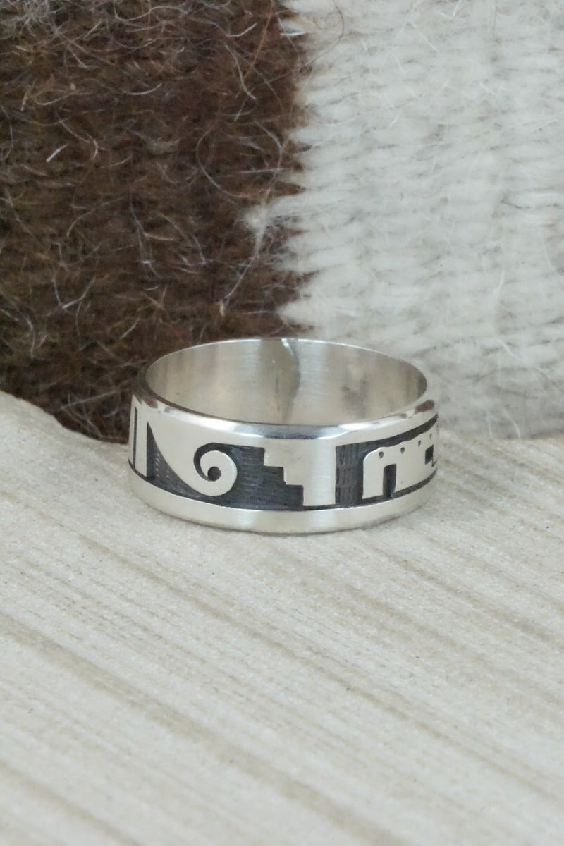 Sterling Silver Ring - Timothy Mowa - Size 13.5