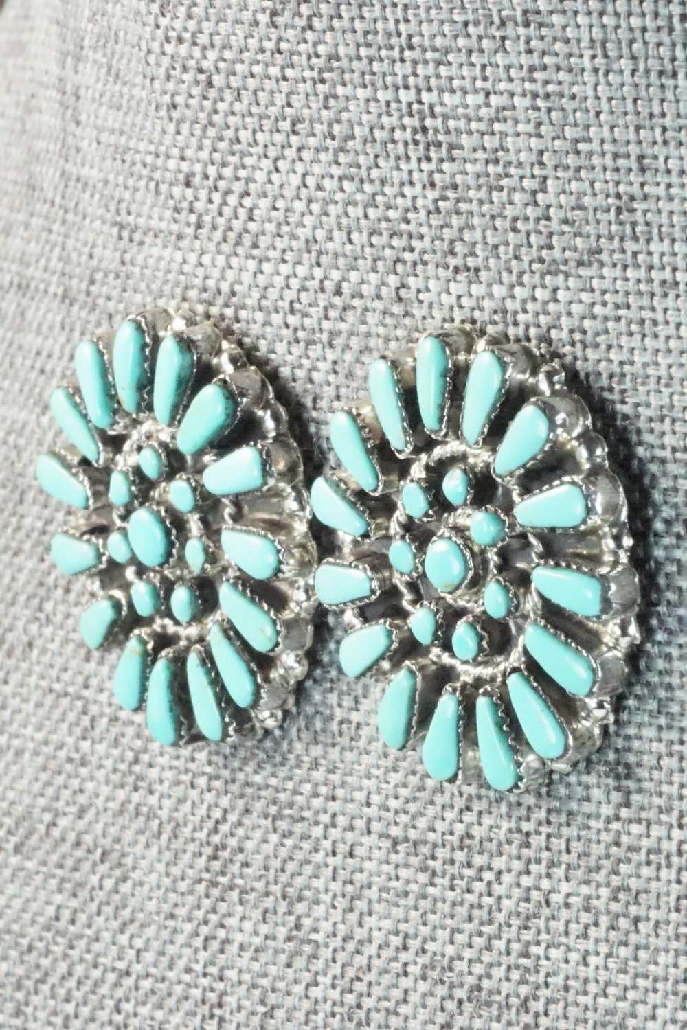 Turquoise & Sterling Silver Earrings - Marcine Stead