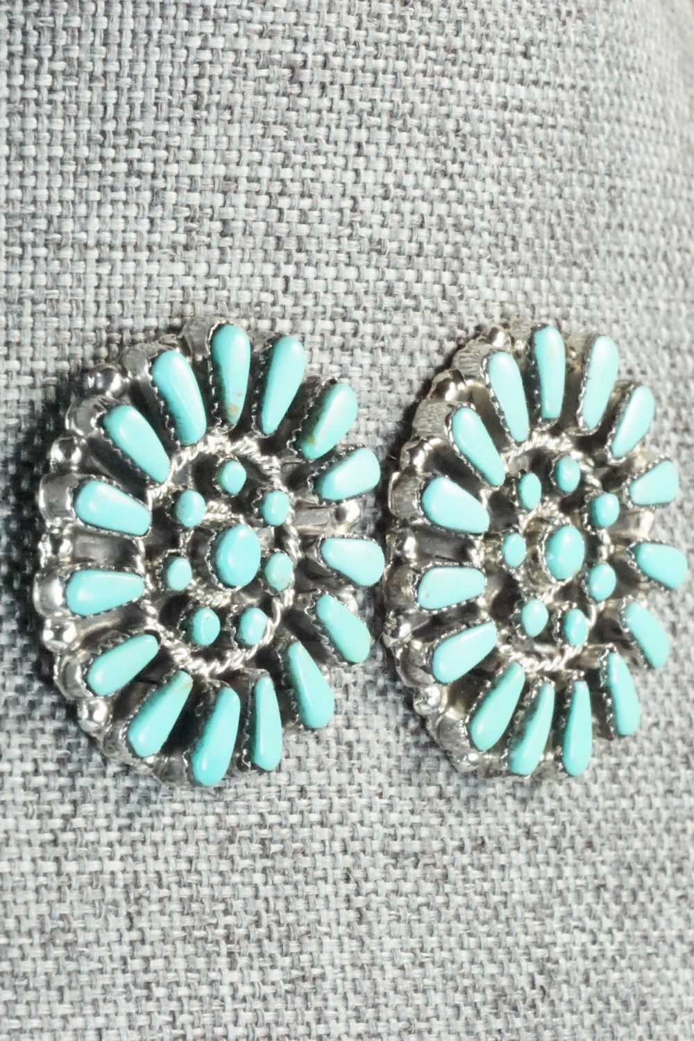 Turquoise & Sterling Silver Earrings - Marcine Stead
