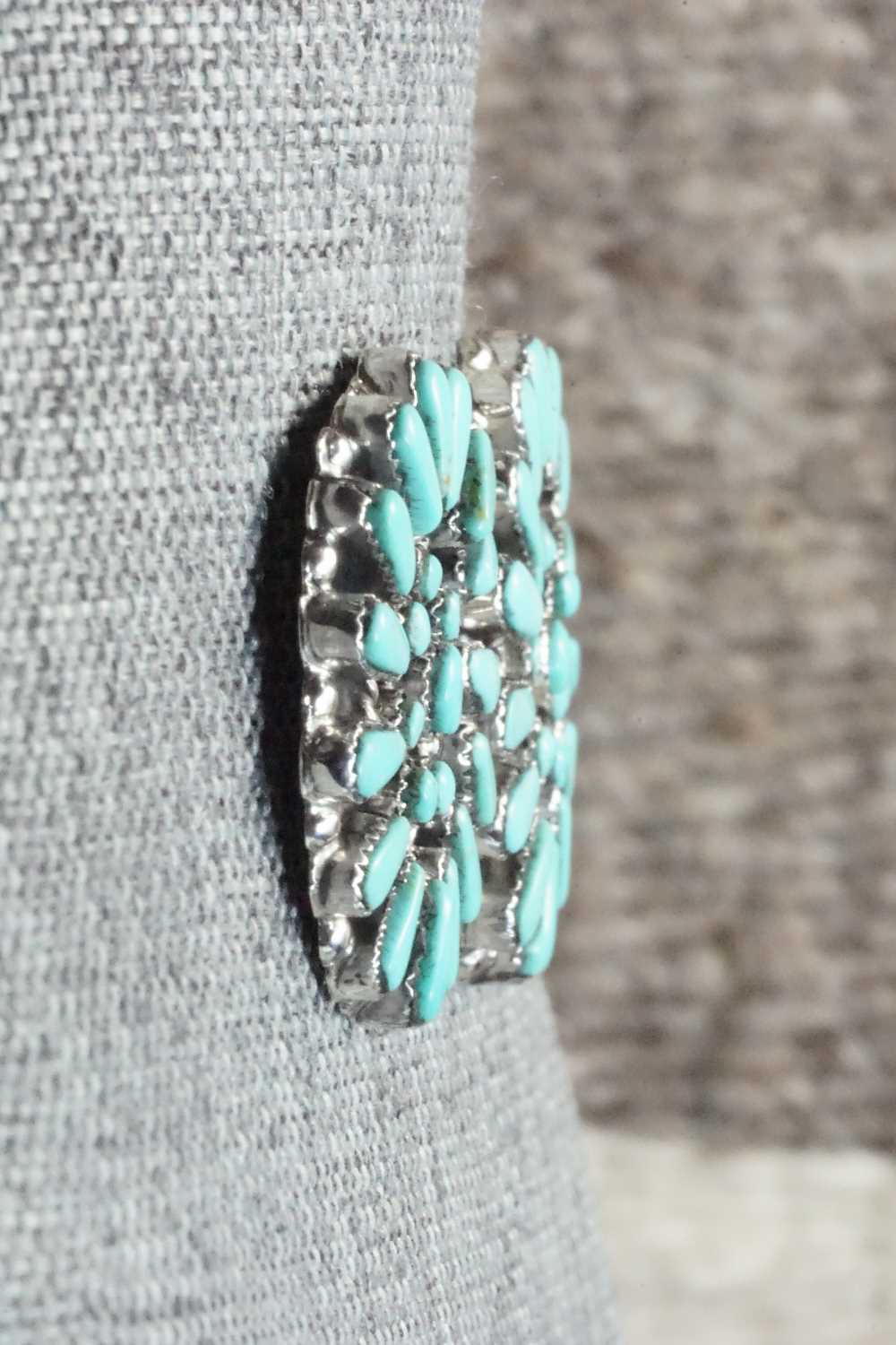 Turquoise & Sterling Silver Earrings - Marcine Stead