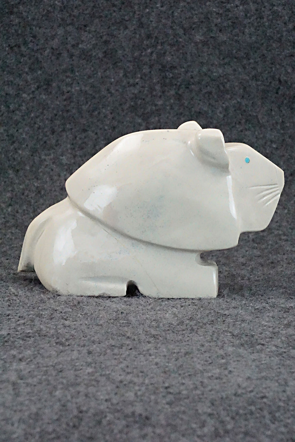 Lion Zuni Fetish Carving - Gilbert Lonjose