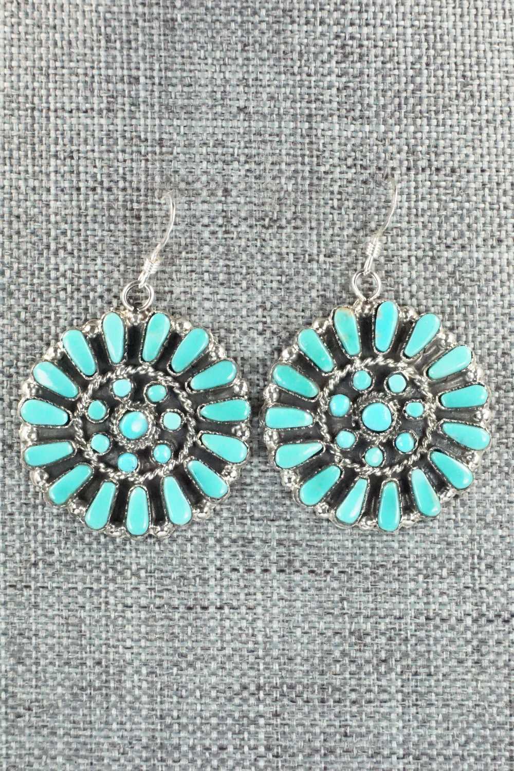 Turquoise & Sterling Silver Earrings - Marcine Stead