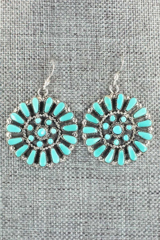 Turquoise & Sterling Silver Earrings - Marcine Stead
