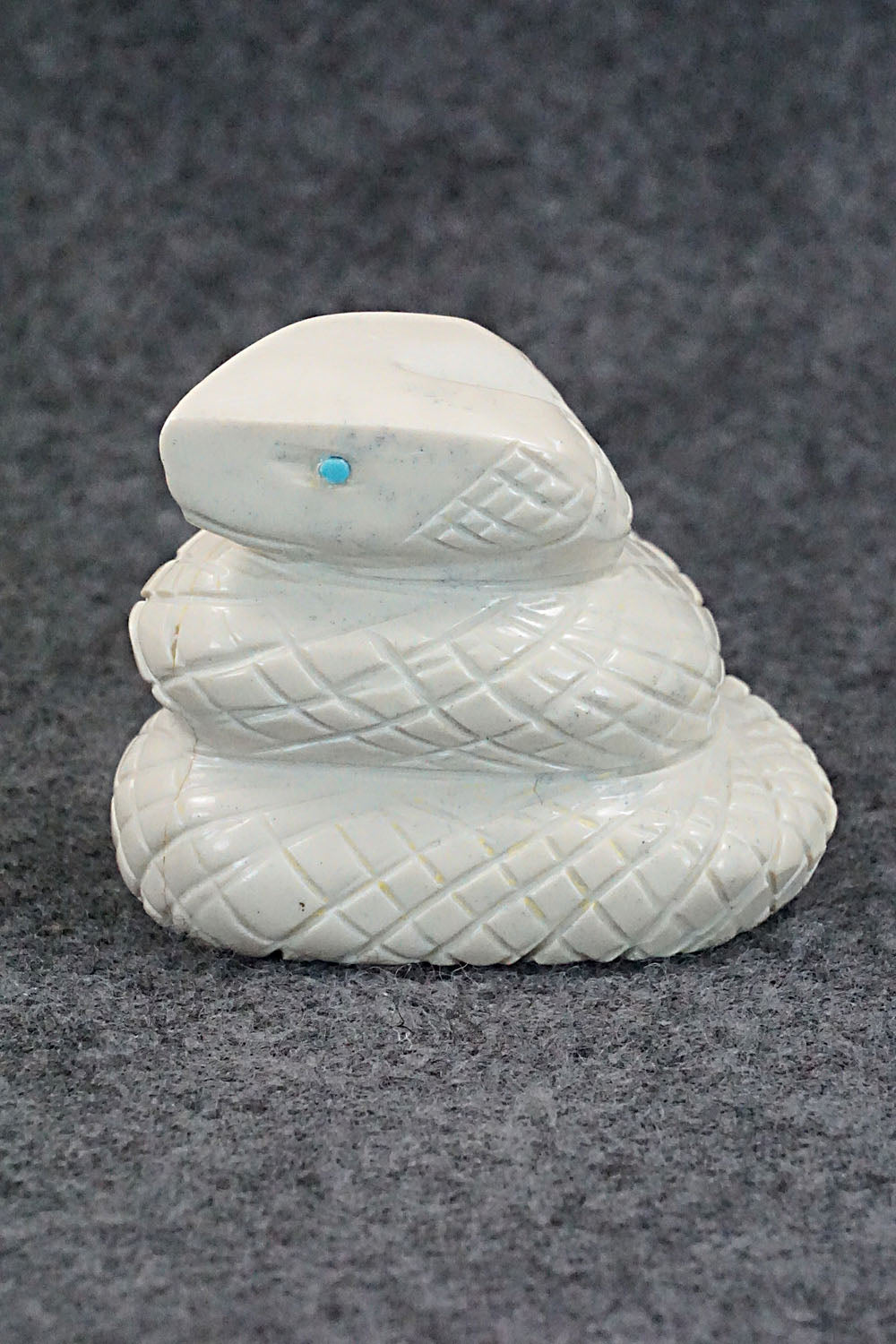 Rattlesnake Zuni Fetish Carving - Gilbert Lonjose