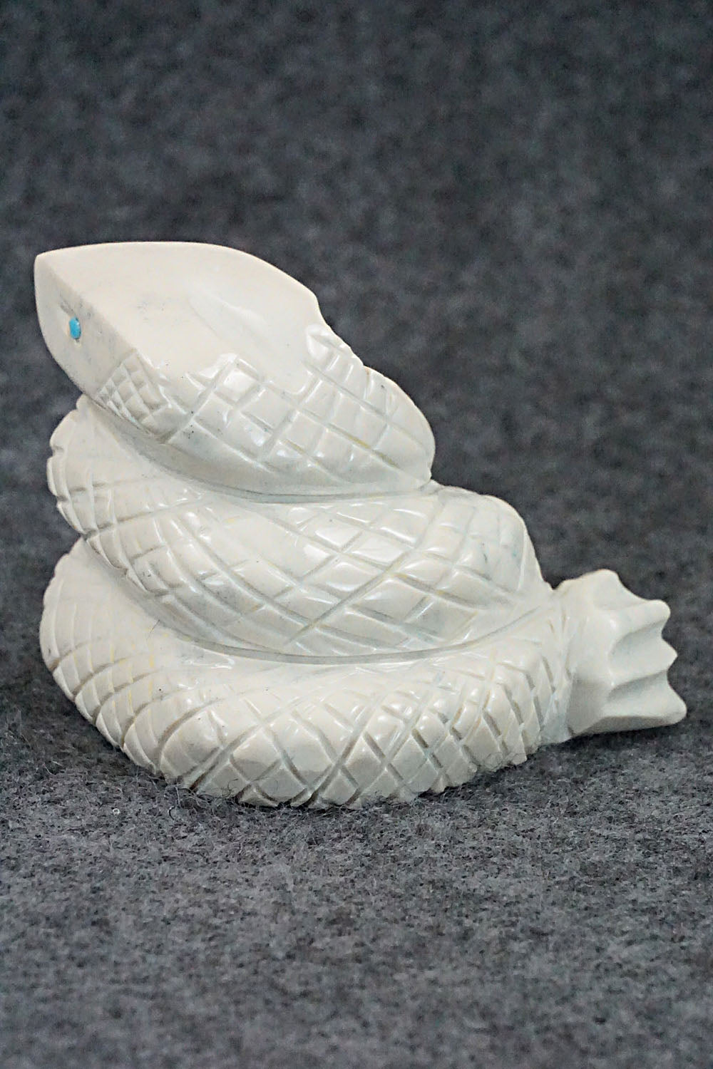 Rattlesnake Zuni Fetish Carving - Gilbert Lonjose