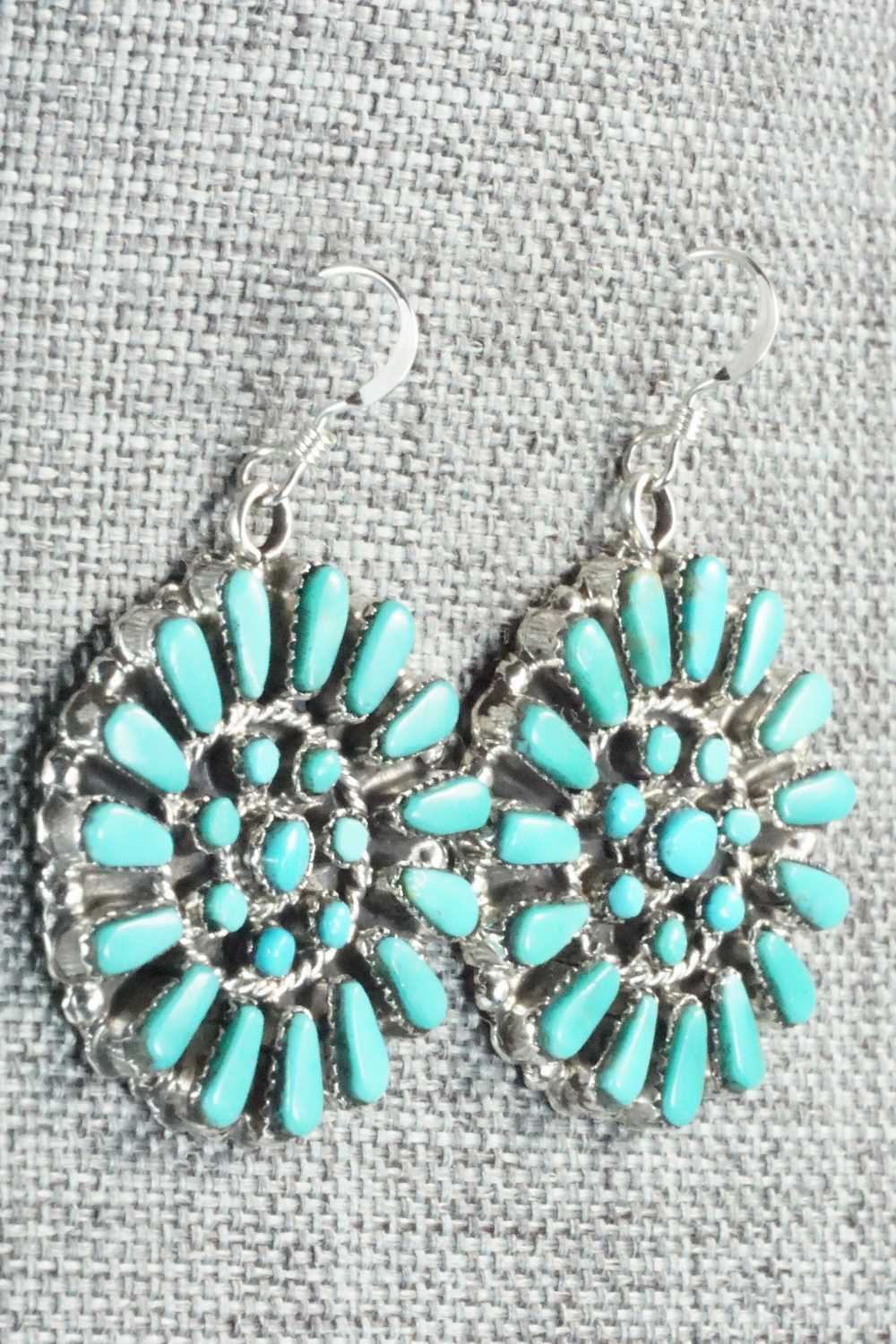 Turquoise & Sterling Silver Earrings - Marcine Stead