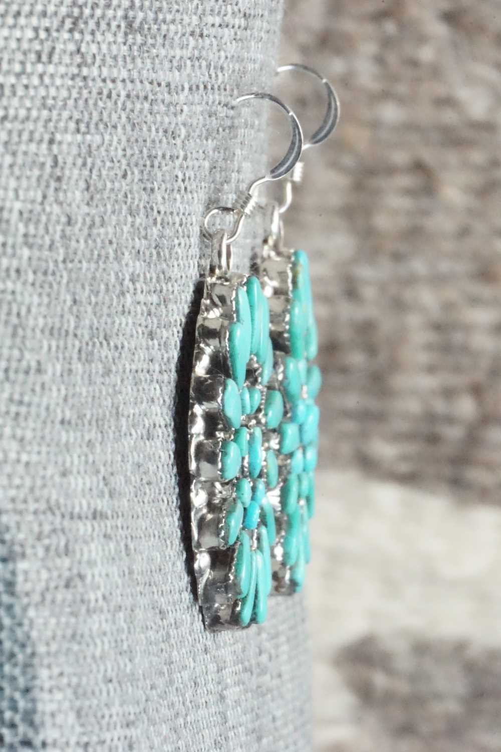 Turquoise & Sterling Silver Earrings - Marcine Stead