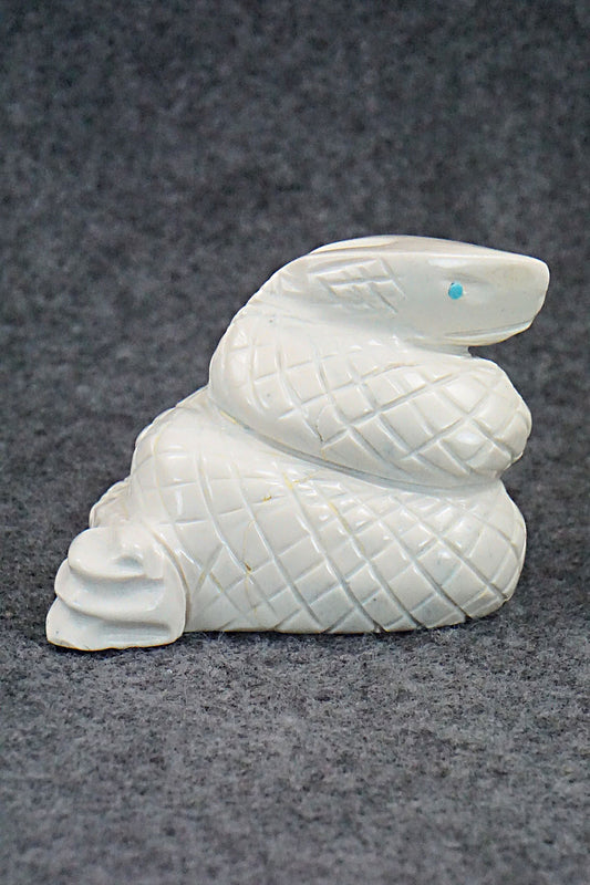 Rattlesnake Zuni Fetish Carving - Gilbert Lonjose