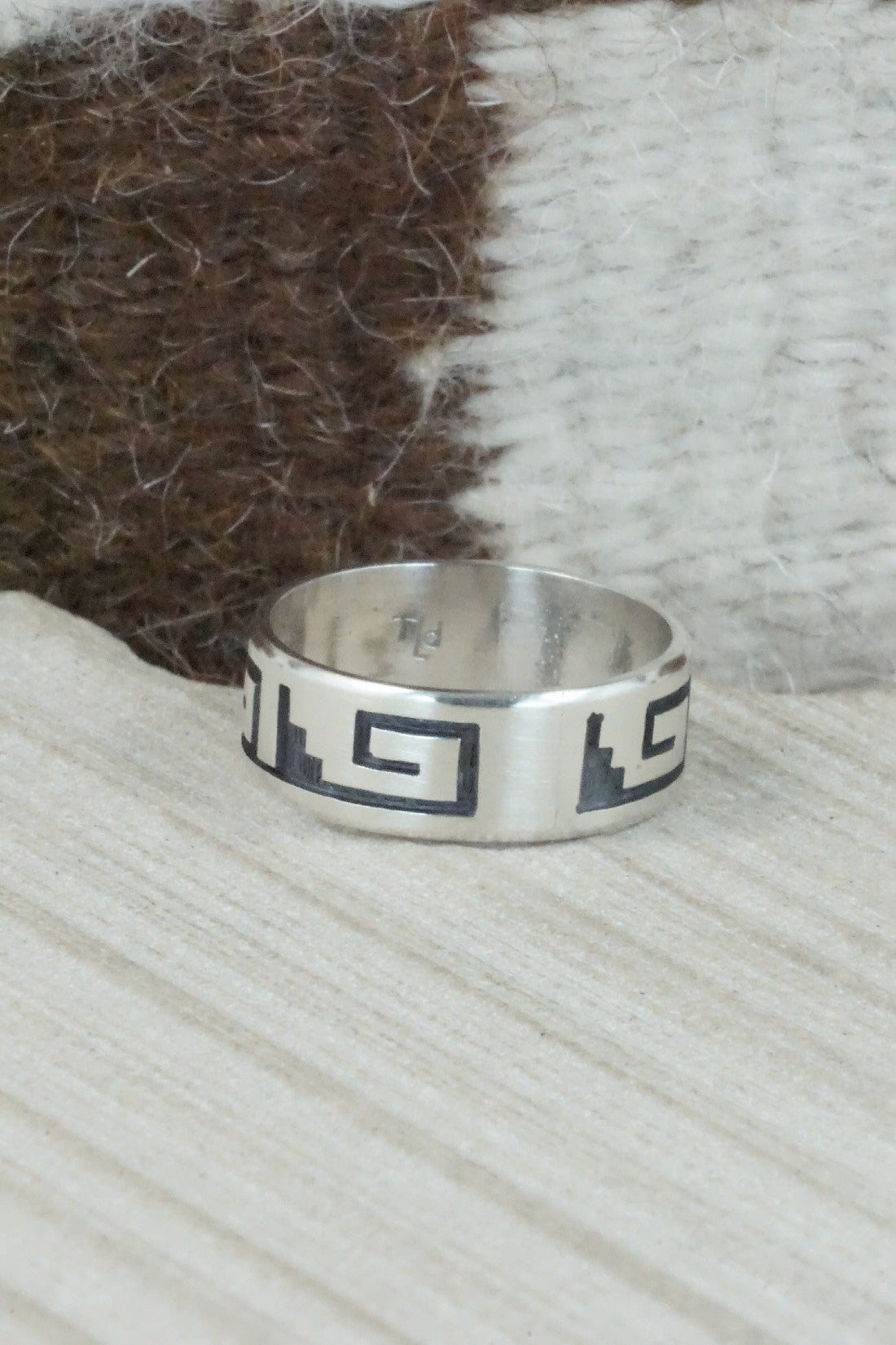 Sterling Silver Ring - Timothy Mowa - Size 13.5