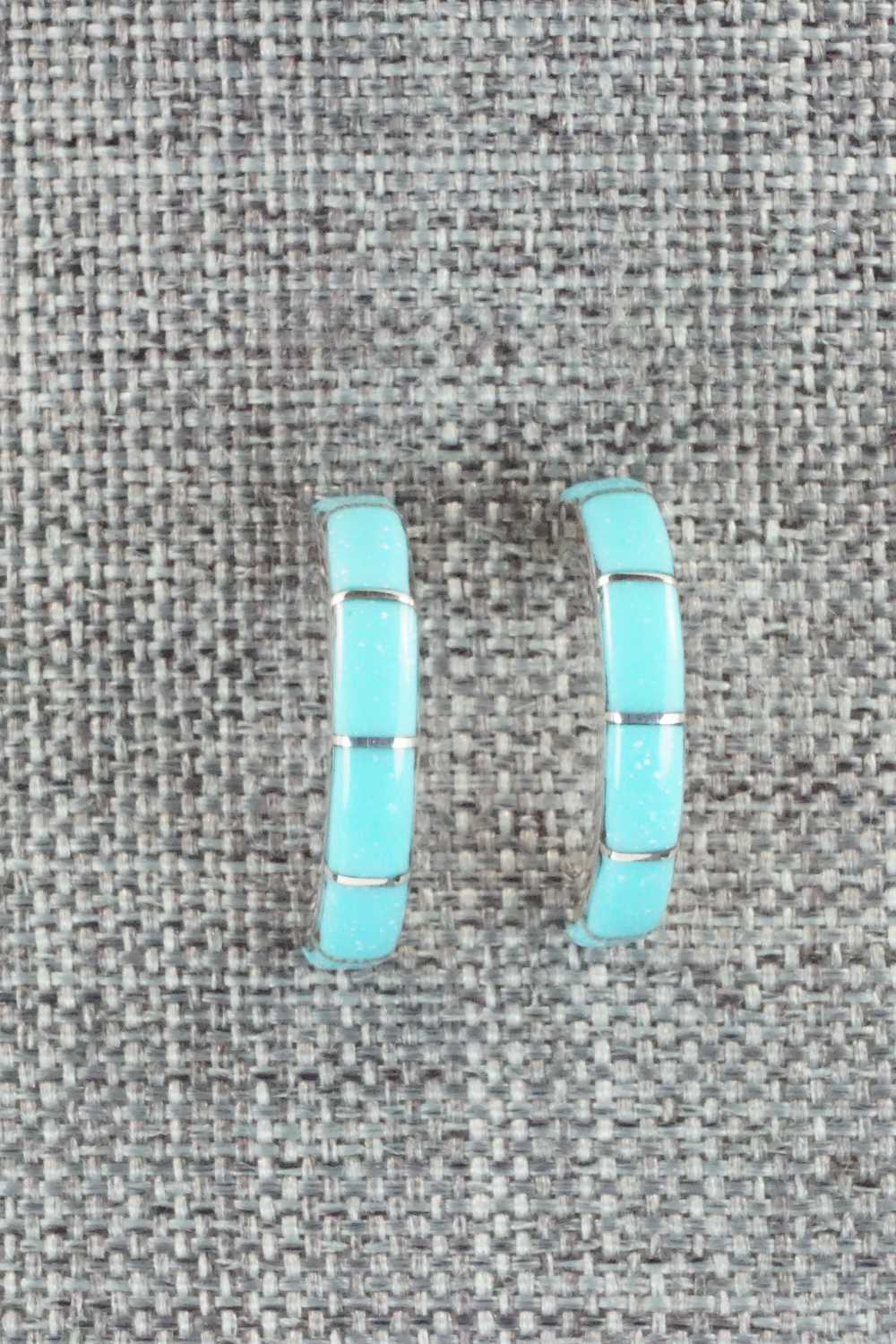 Turquoise & Sterling Silver Earrings - Verna Kantesta
