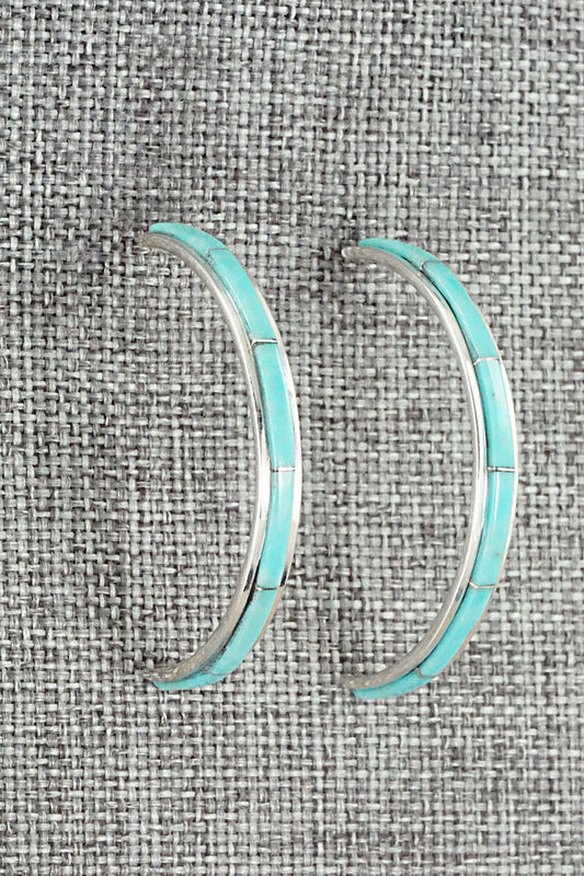 Turquoise & Sterling Silver Earrings - Jamie Johnson