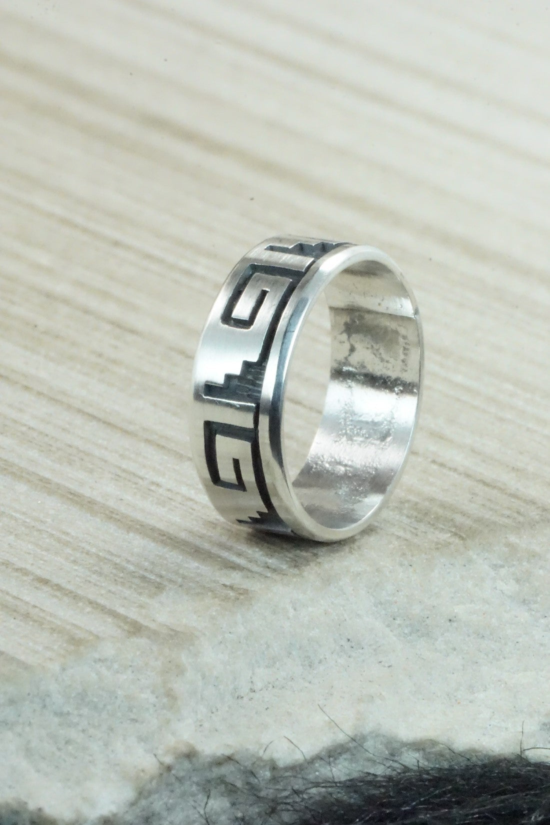 Sterling Silver Ring - Timothy Mowa - Size 13.5