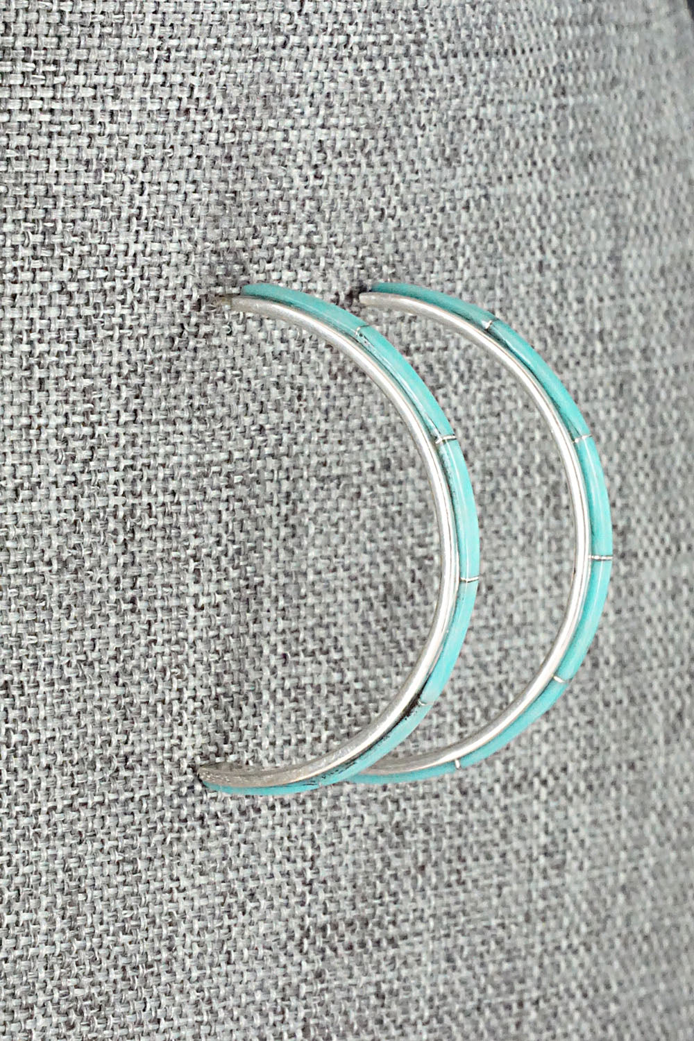Turquoise & Sterling Silver Earrings - Jamie Johnson