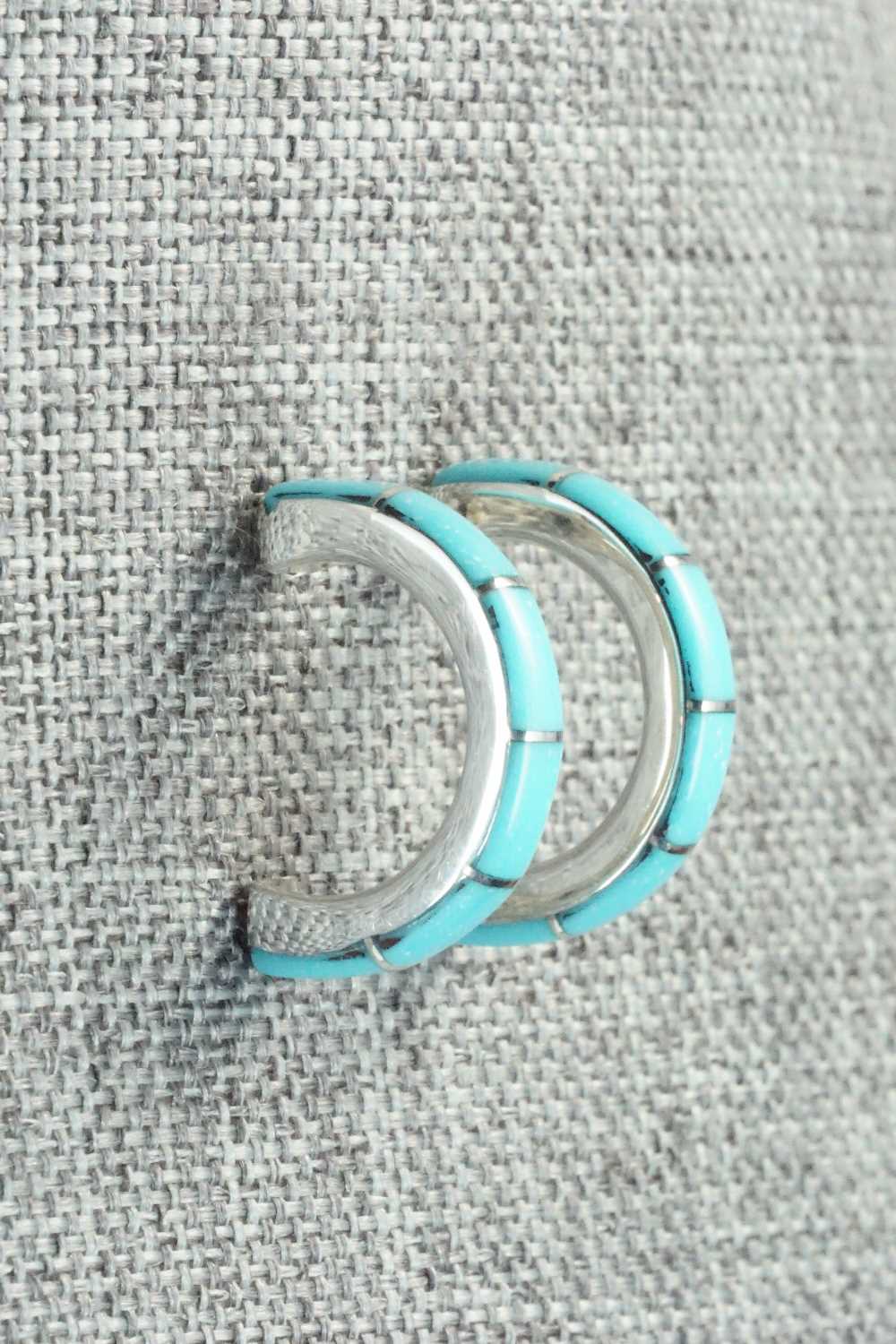 Turquoise & Sterling Silver Earrings - Verna Kantesta