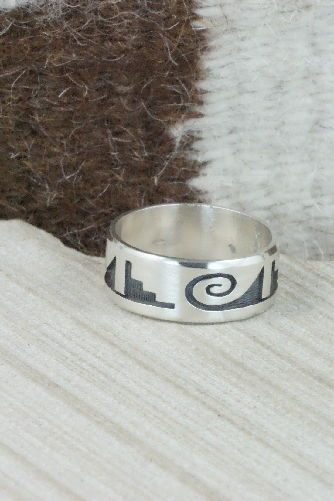 Sterling Silver Ring - Timothy Mowa - Size 13.25
