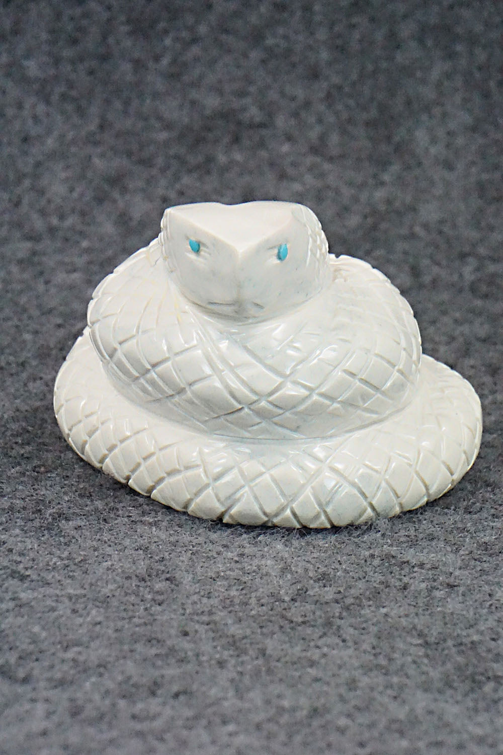 Rattlesnake Zuni Fetish Carving - Gilbert Lonjose