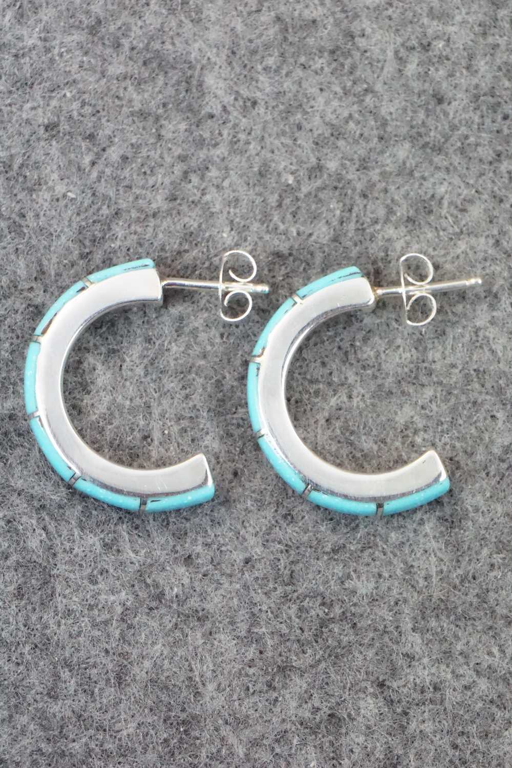 Turquoise & Sterling Silver Earrings - Verna Kantesta