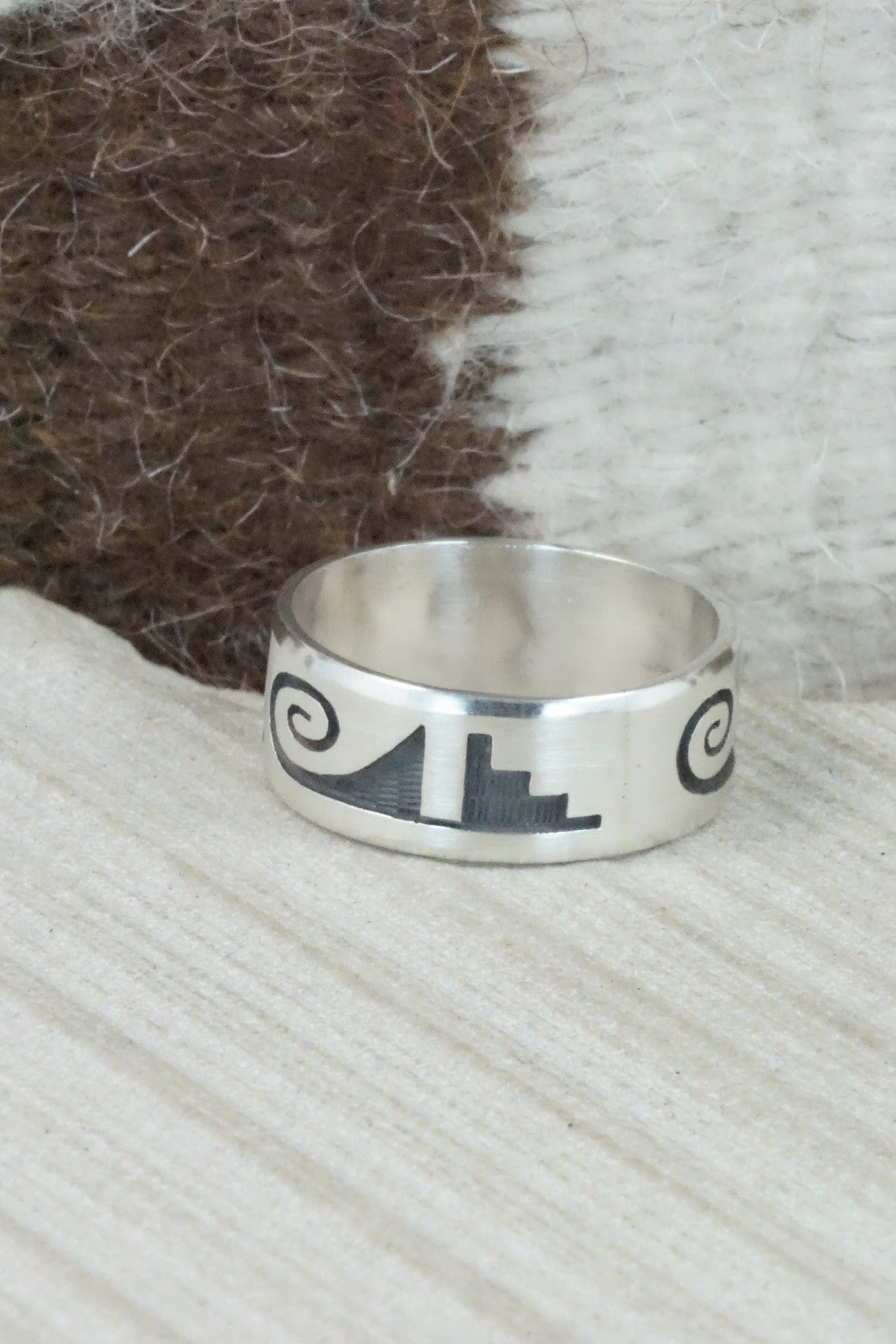 Sterling Silver Ring - Timothy Mowa - Size 13.25