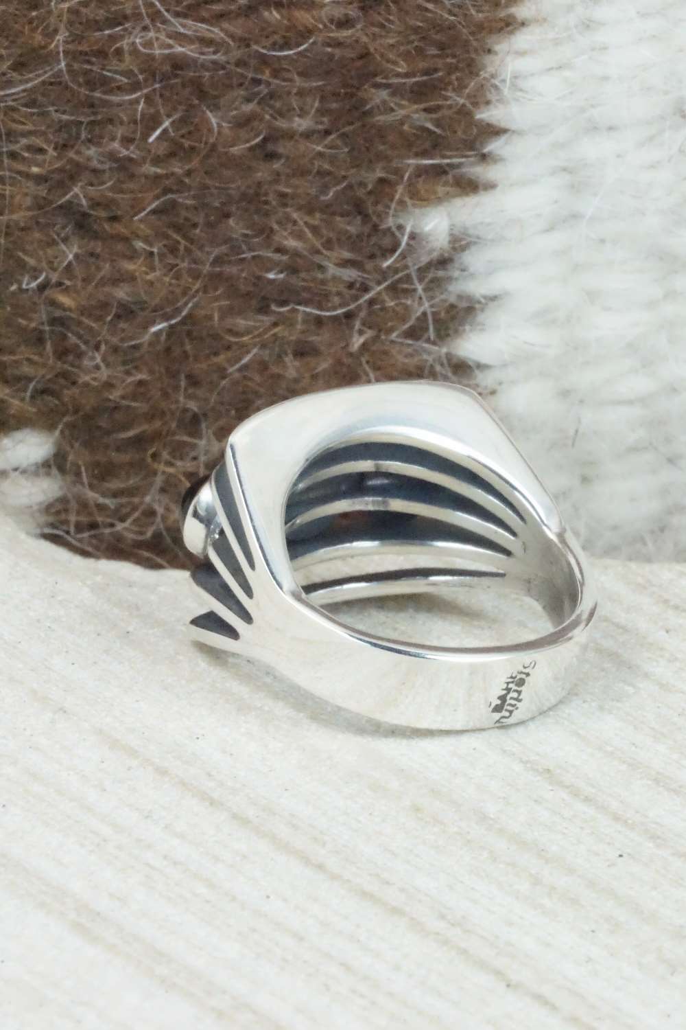 Onyx & Sterling Silver Ring - James Bahe - Size 6