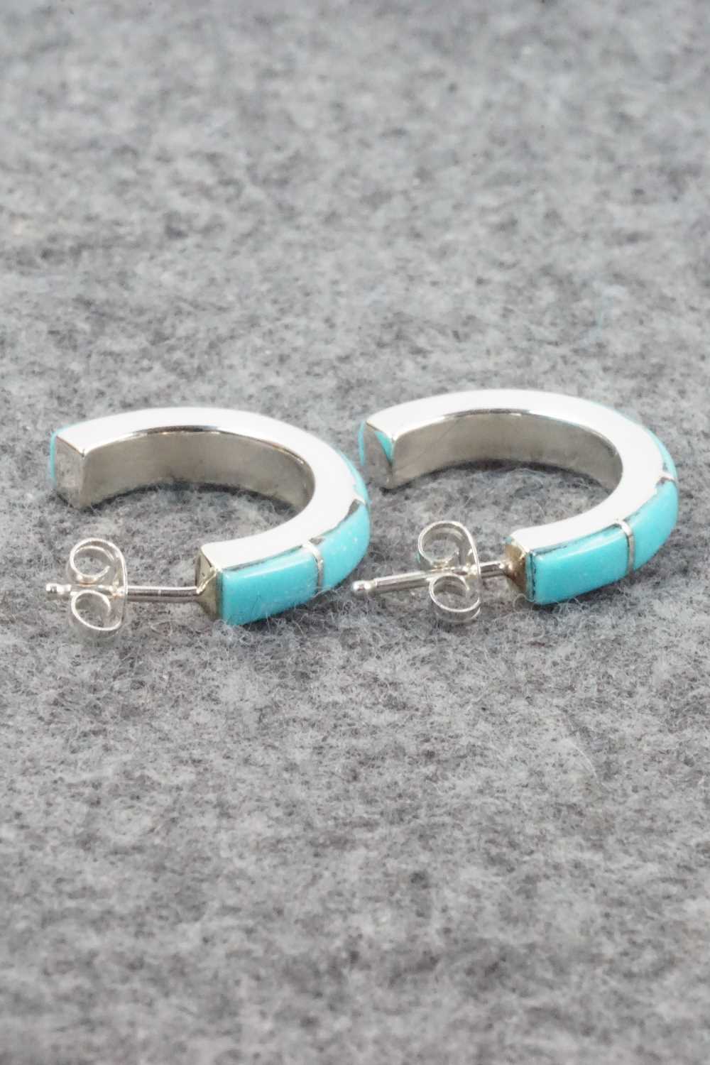 Turquoise & Sterling Silver Earrings - Verna Kantesta