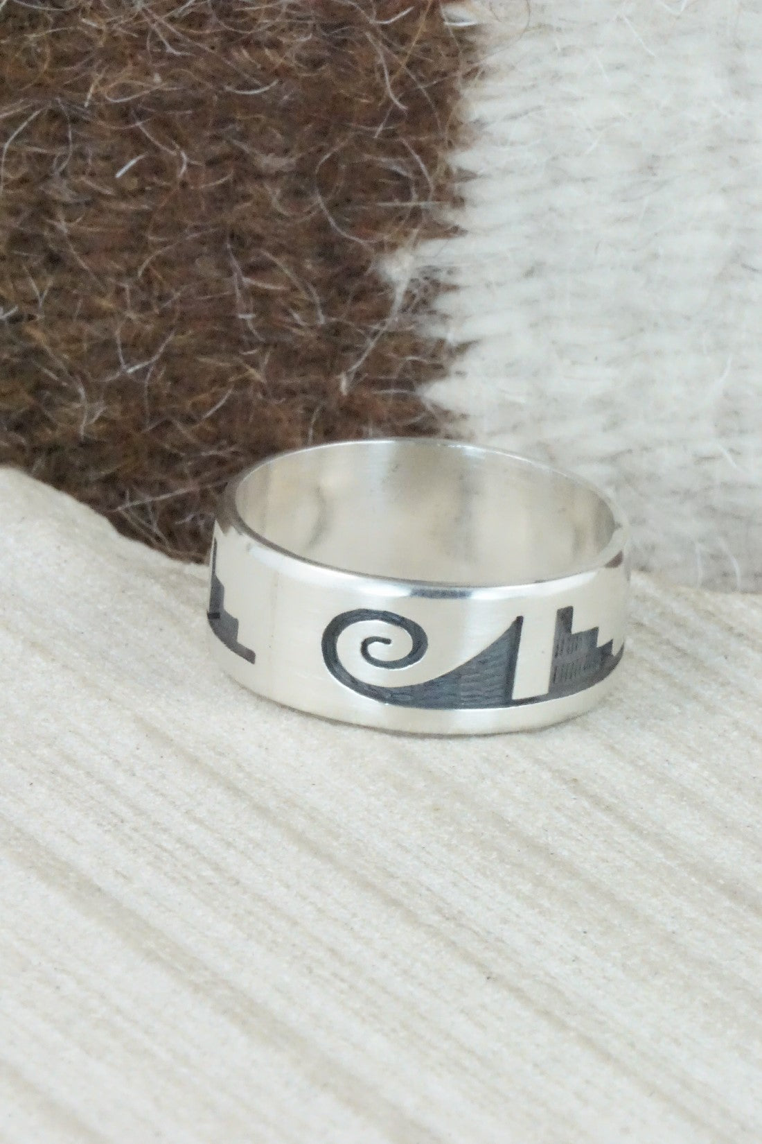 Sterling Silver Ring - Timothy Mowa - Size 13.25