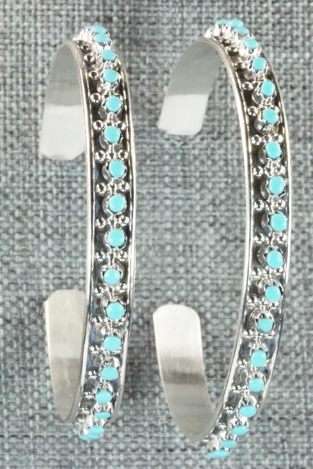 Turquoise & Sterling Silver Earrings - Joanne Cheama