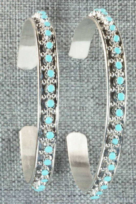 Turquoise & Sterling Silver Earrings - Joanne Cheama