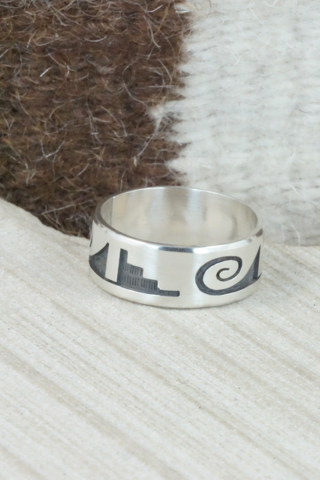 Sterling Silver Ring - Timothy Mowa - Size 13.25